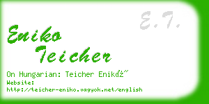 eniko teicher business card